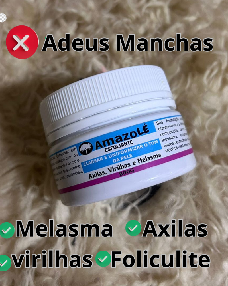 Clareador de manchas Axilas,virihas, Foliculite e Melasma Amazolé